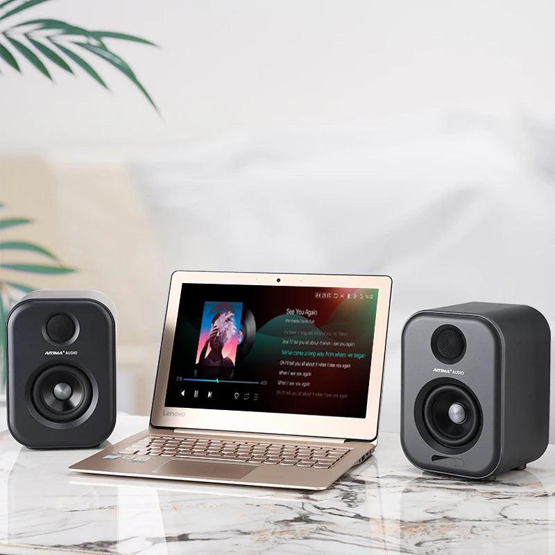 AIYIMA | S400 HiFi-Lautsprecher – 80 W Audio, Bluetooth, USB-DAC, Subwoofer-Ausgang