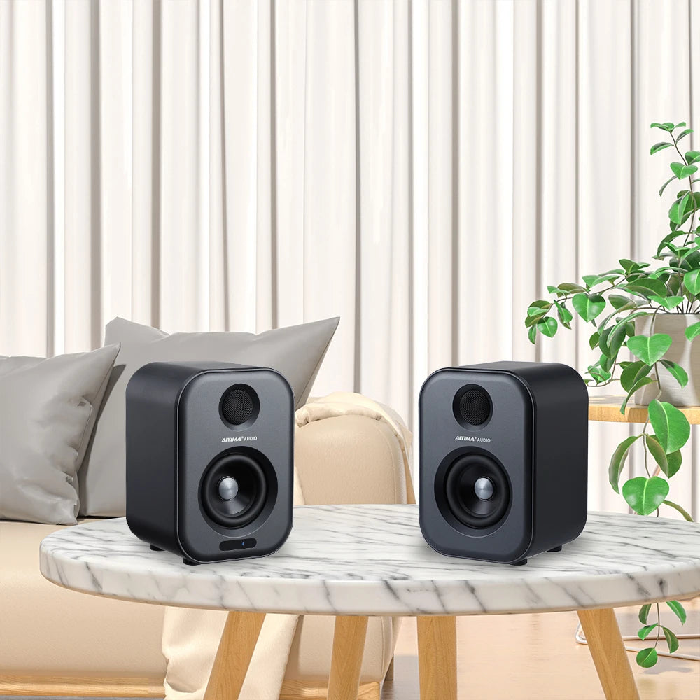 AIYIMA | S400 HiFi-Lautsprecher – 80 W Audio, Bluetooth, USB-DAC, Subwoofer-Ausgang