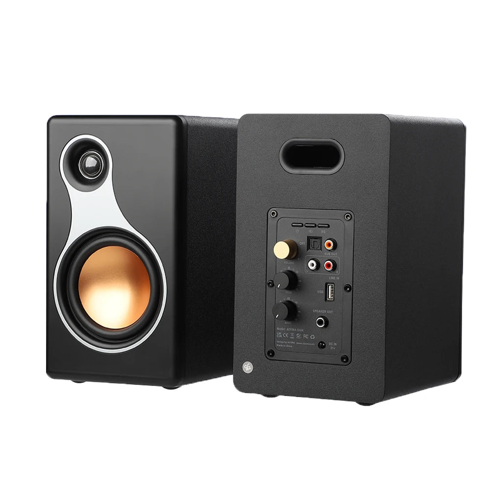AIYIMA | S500 Classic Bluetooth-Lautsprecher – Kabellos, 120 W Hi-Fi