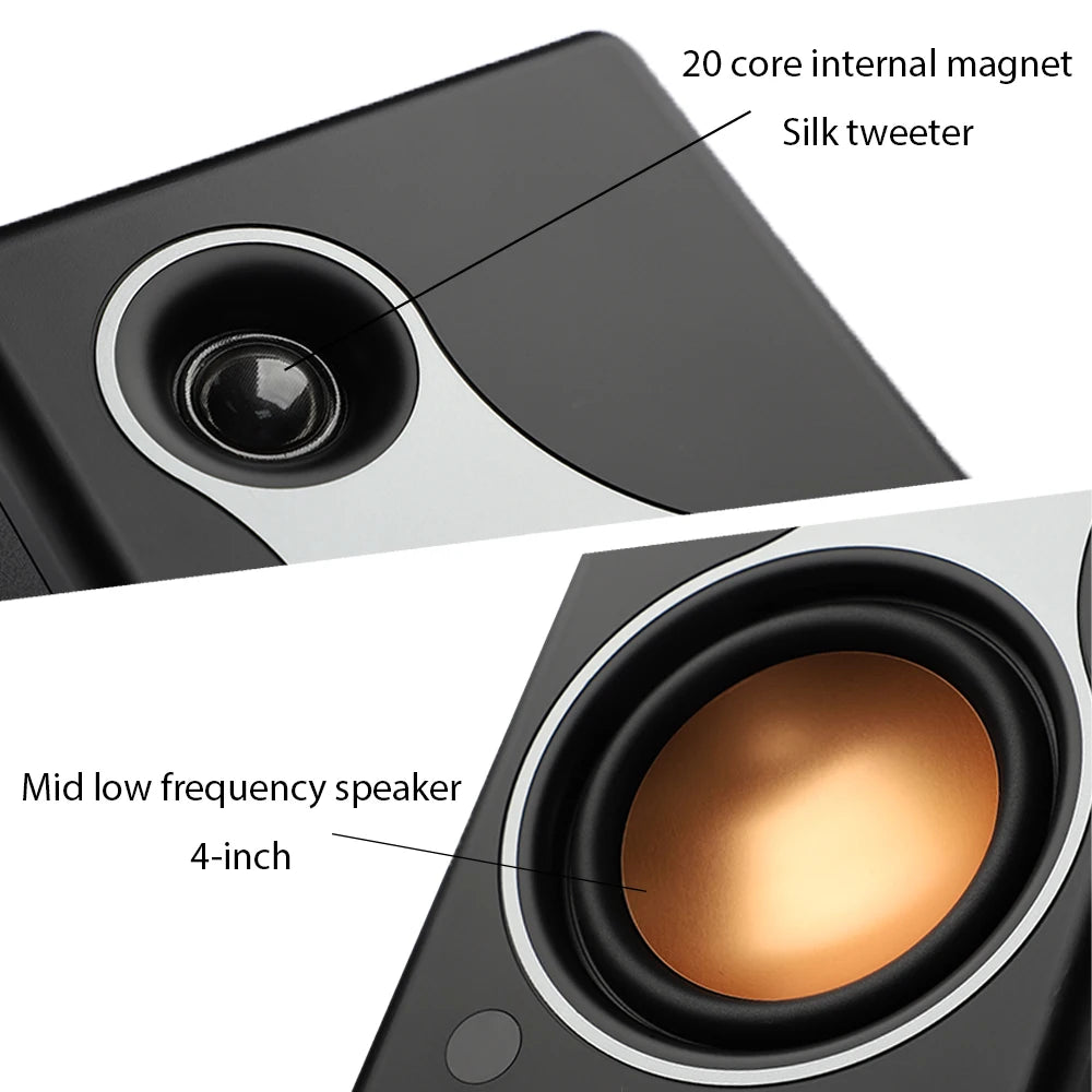 AIYIMA | S500 Classic Bluetooth-Lautsprecher – Kabellos, 120 W Hi-Fi