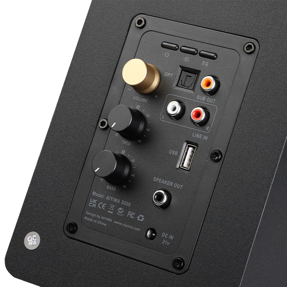 AIYIMA | S500 Classic Bluetooth-Lautsprecher – Kabellos, 120 W Hi-Fi